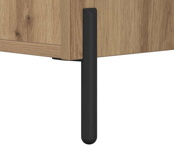 vidaXL Sideboard Artisan-Eiche 69,5 x 34 x 90 cm Verbundholz und Eisen 881604 Bild 10