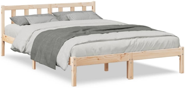 vidaXL Massivholzbett Extra Lang ohne Matratze 160x220 Kiefernholz 852450