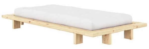 Karup Design Bettgestell Bettgestell JAPAN BED Futonbett aus FSC®-zertifiziertem Massivholz (Mit Lattenrost), zeitlos, bequem & in mehreren Farben und Größen erhältlich