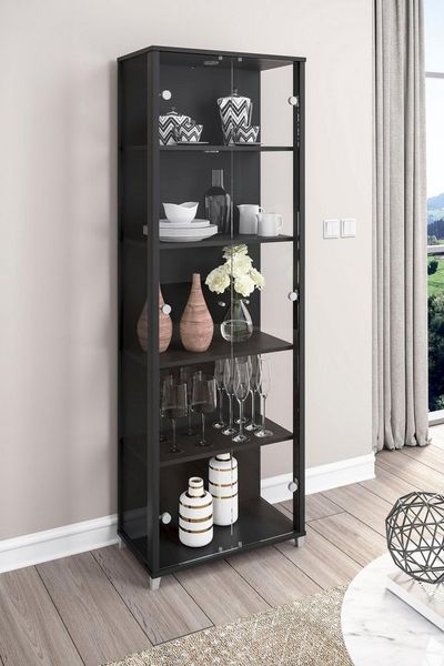 fif möbel Vitrine OPTIMA Standvitrine, Vitrinenschrank, Glasvitrine, Sammlervitrine