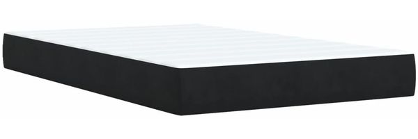 vidaXL Boxspringbett mit Matratze Schwarz 120x190 cm Samt 3293154 Bild 9