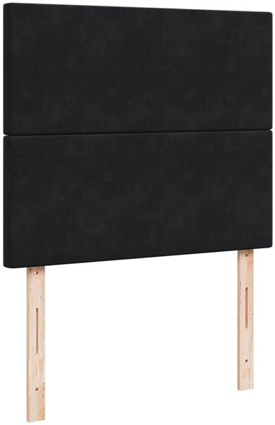 vidaXL Boxspringbett mit Matratze Schwarz 120x190 cm Samt 3293154 Bild 7