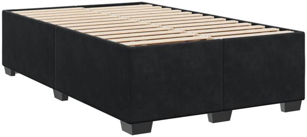 vidaXL Boxspringbett mit Matratze Schwarz 120x190 cm Samt 3293154 Bild 8