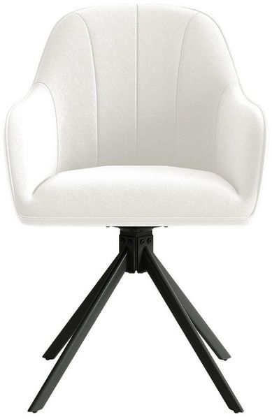 HawthyHome Polsterstuhl 360° drehbar mit Armlehne und Metallbeinen, 4-Fußstuhl (1 St), Moderner Küchenstuhl Esszimmerstuhl für Wohnzimmer & Büro
