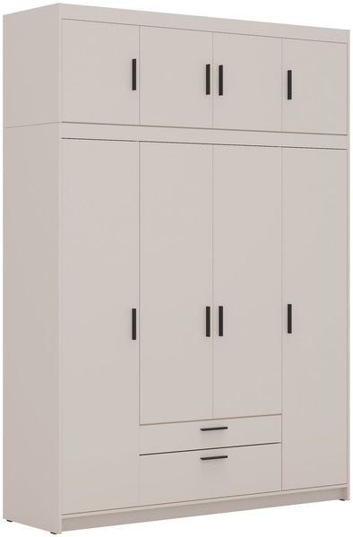 Beautysofa Drehtürenschrank ELENA 4D mit Erweiterung 4-Türig, mit Schubladen