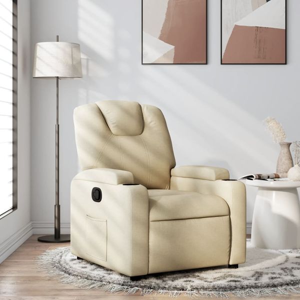 vidaXL Relaxsessel Creme Stoff 3205511
