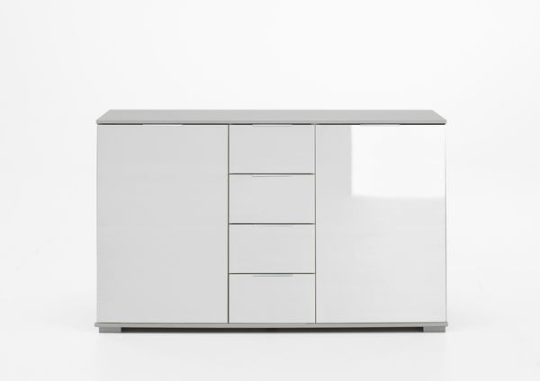 Kombikommode >Easy Plus< (BxHxT: 130x83x41 cm) in weiß - 130x83x41cm (BxHxT)