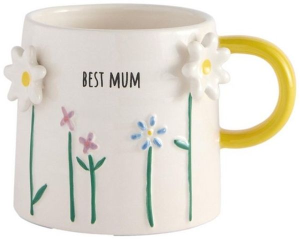Next Becher Tasse mit floralem Muster, Best Mum, 1-tlg, Steingut