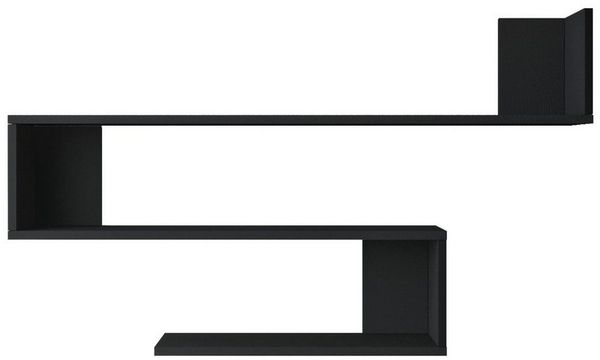 Wandregal Kitee 120 x 14,5 x 71,5 cm Schwarz [en. casa]