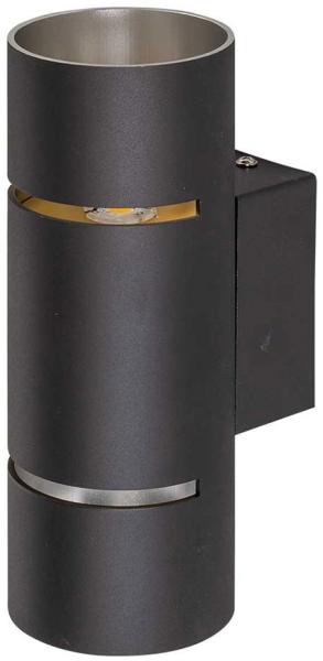 LED Wandlampe, schwarz, UP DOWN, H 20 cm