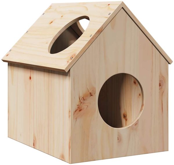 vidaXL Katzenhaus 41x50x50 cm Massivholz Kiefer 859295