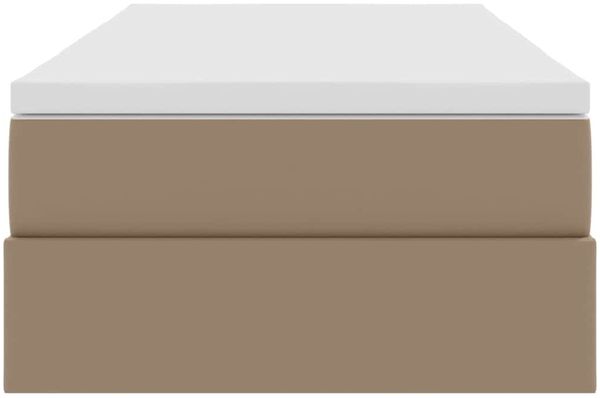 vidaXL Aufbewahrungsbett mit Matratze Cappuccino 90 x 190 cm 3370145 Bild 7