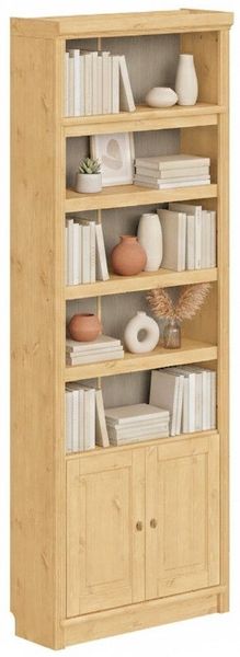 OTTO home Bücherregal mit 2 Türen Soeren Regal Aktenregal B/T/H: 80/29/220 cm, massive Kiefer, FSC®-zertifiziert Bild 2