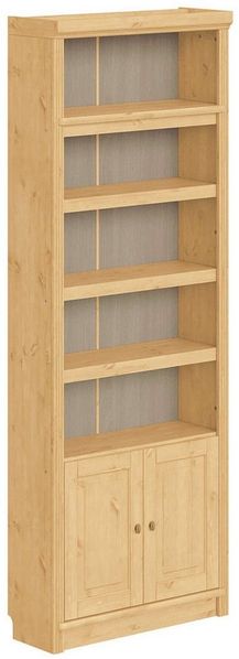 OTTO home Bücherregal mit 2 Türen Soeren Regal Aktenregal B/T/H: 80/29/220 cm, massive Kiefer, FSC®-zertifiziert Bild 4