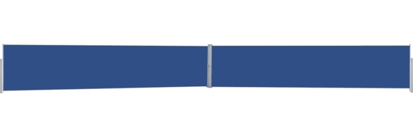 vidaXL Ausziehbare Seitenmarkise 140x1200 cm Blau 313391