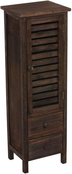 Kommode, 90 x 30 x 25 cm, Shabby-Look, Vintage ~ braun