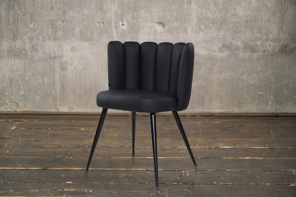 KAWOLA Stuhl JADA Esszimmerstuhl Kunstleder schwarz 79 x 55 x 59 cm