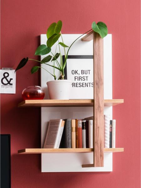 Wandregal >Chalki< in Weiß - 67x96x25cm (BxHxT)