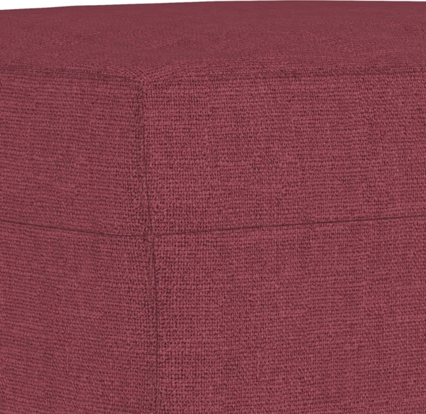 vidaXL 3-tlg. Sofagarnitur mit Kissen Weinrot Stoff 3202116 Bild 6