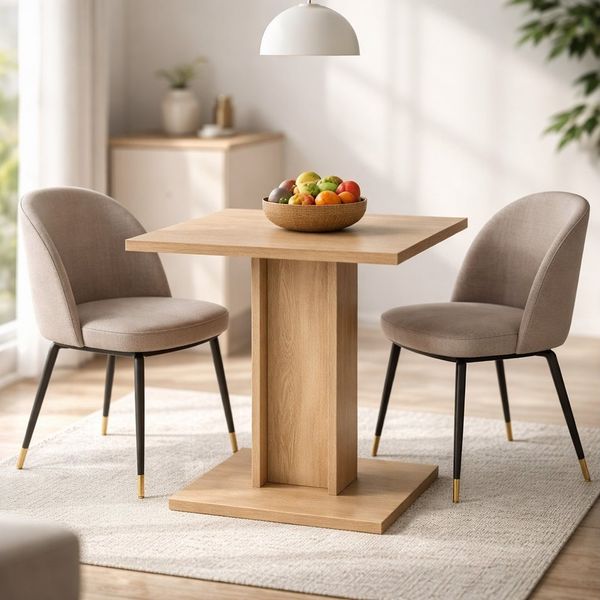 OTTO home Esstisch Square Säulentisch, Küchentisch, Bistrotisch, Kompakt-Esstisch, Quadratischer Esstisch, verschiedene Farben erhältlich, Breite: 70 cm