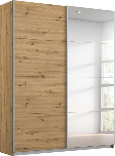 INOSIGN BY RAUCH Schwebetürenschrank Kleiderschrank Schrank Garderobe Schlafzimmerschrank THANOS (in 3 verschiedenen Ausstattungen BASIC/CLASSIC/PREMIUM) Optional mit Spiegel, Metall-Griffleisten alufarben MADE IN GERMANY