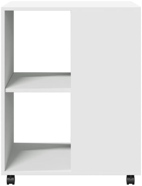 vidaXL Beistelltisch mit Rollen Weiß 55x60x78 cm Holzwerkstoff 853155 Bild 5