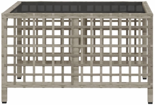 vidaXL 3-tlg. Garten-Ecksofa-Set mit Kissen Hellgrau Poly Rattan 365449 Bild 8