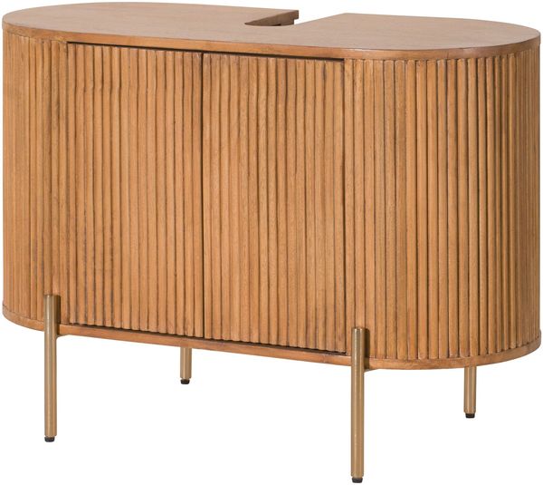 Waschbeckenunterschrank Mango 85 x 40 x 60 natur lackiert BARCELONA #550