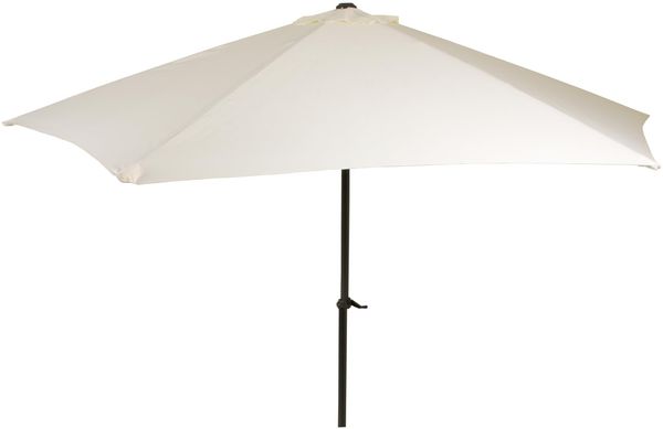 Sonnenschirm THOMAS Ø 300cm 6 Streben Creme Polyester | Gartenschirm Balkonschirm UV-Schutz Bild 5