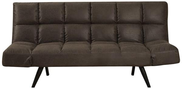 Bronx71 Schlafsofa 1,5-Sitzer Timo Eco-Leder anthrazit