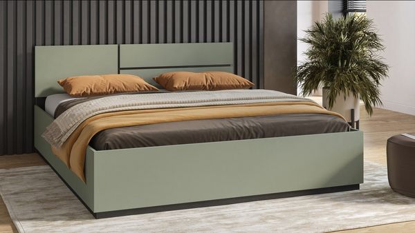 OTTO home Bett Cross, moderner Bettrahmen, Doppelbett in zwei Grössen, stabiles Bettgestell