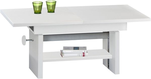 'EVENT' Couchtisch, weiß, höhenverstellbar