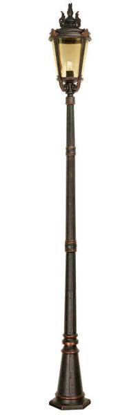 Außenleuchte, Stehleuchte, Kandelaber, H 239 cm