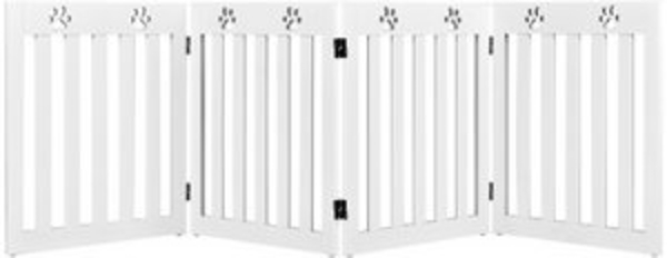 COSTWAY Absperrgitter Hunde 4 Paneelen 60cm Bild 6