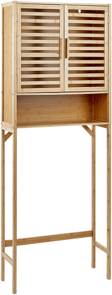 Badezimmerschrank OKARCHE 63 cm 25 cm 167 cm Heller Holzfarbton