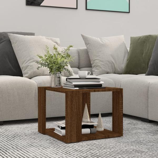 vidaXL Couchtisch Braun Eichen-Optik 40x40x30 cm Holzwerkstoff 815170