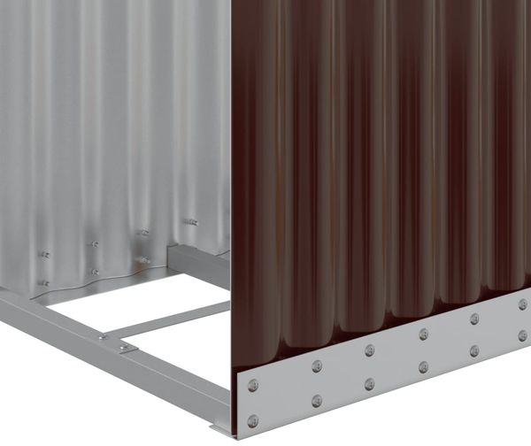 vidaXL Kaminholzunterstand Braun 40x45x170 cm Verzinkter Stahl 364568 Bild 7