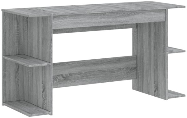 vidaXL Schreibtisch Grau Sonoma 140x50x75 cm Holzwerkstoff 840553