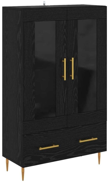 vidaXL Highboard Schwarz Eichen-Optik 69,5 x 31 x 115 cm 882516