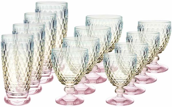 Villeroy & Boch Boston Pearl Longdrink- und Weinglas-Set 12-teilig