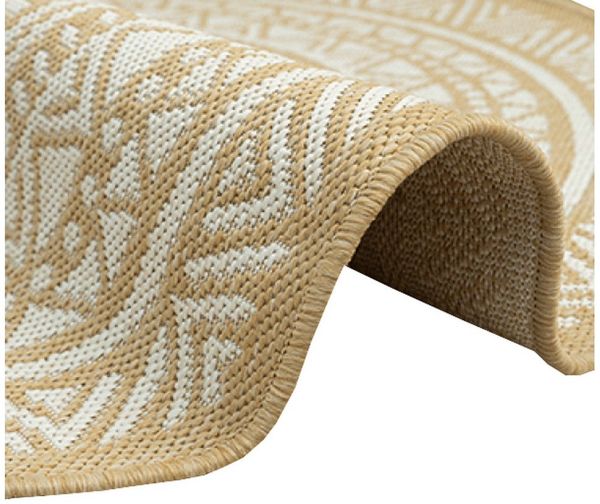 Carpetia Outdoorteppich zeitlos, rechteckig, Höhe: 5 mm, pflegeleicht, wetterbeständig, für Innen- und Außenbereich geeignet