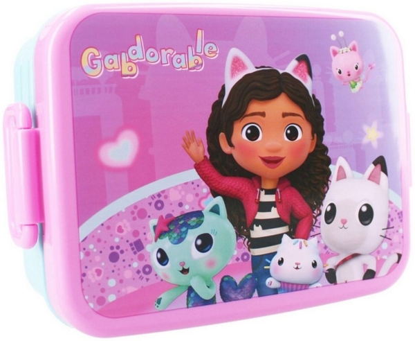 Gabby's Dollhouse Lunchbox Frühstücksbox Brotdose für Kinder ideal für Schule