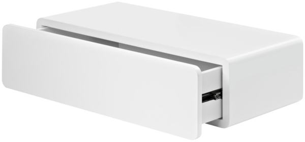 Dolle Wandregal mit Schublade Cassy 51 x 28 cm weiß