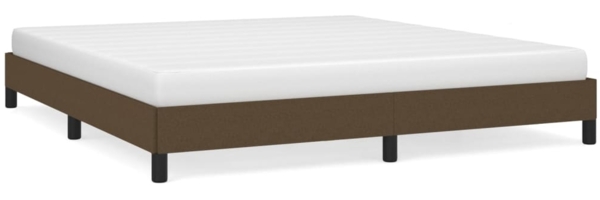 Bettgestell Dunkelbraun 180x200 cm Stoff [346739]