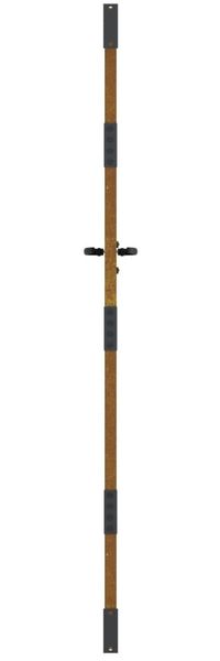 vidaXL Gartentor 85x200 cm Cortenstahl Gras-Design 153225 Bild 5