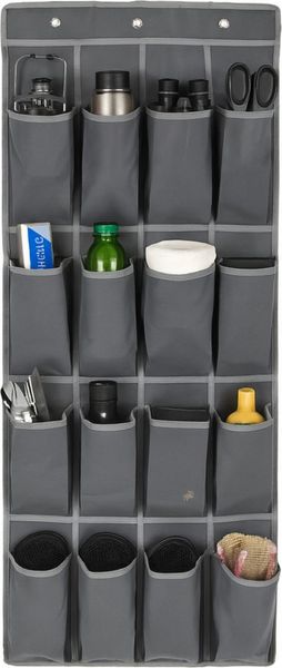 Koopman Hängeregal Organizer Türregal 16 Fächer Hängeorganizer Campingregal 110x45cm, 1-tlg, 16 Fächer, Fächer 23x10x8cm (HxBxT), Polyester, Inkl. 3 Metallhaken