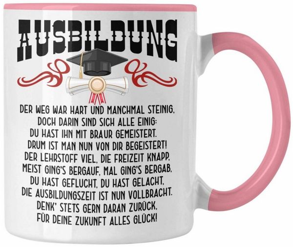Trendation Tasse Ausbildung Bestanden Geschenk Tasse Geschenkidee Bestandene Prüfung Ab