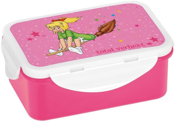 Geda Labels GmbH Lunchbox Bibi Blocksberg, PP, (1-tlg), Pink, 650ml, spülmaschinengeeignet