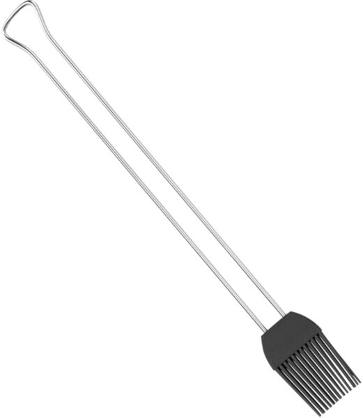 Silikonpinsel METALTEX schwarz 29 x 3 cm – Edelstahlgriff hitzebeständig bis 230 °C spülmaschinengeeignet