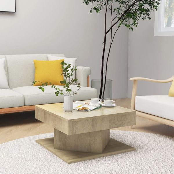 vidaXL Couchtisch Sonoma-Eiche 57x57x30 cm Holzwerkstoff 808371